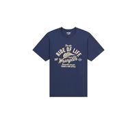 Wrangler Men's Short-Sleeved T-Shirt Regular Fit, Navy, M