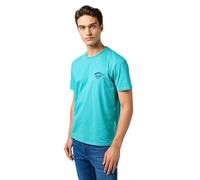 Wrangler Men's Small Logo Tee T-Shirt, Latigo Bay, 3XL