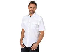 Wrangler Men's Sport Western Basic Two Pocket Short Sleeve Snap Shirt, White, Medium
