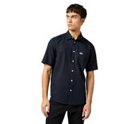 Wrangler Men's Ss 1 Pkt Shirt, Black, M