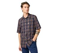 Wrangler Men's Ss 1 Pkt Shirt, Raw Umber Indigo, 3XL