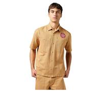 Wrangler Men's Ss Cj Mechanic Shirt, Orange Stripe, M