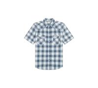 Wrangler Western Short Sleeve Shirt Blue L Men