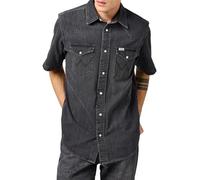 Wrangler Men's Ss Western Shirt, Enchanted Black, XL