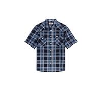 Wrangler Men's Ss Western Shirt, Flamingo Indigo, L