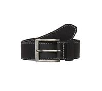 Wrangler Men's Stitched Belt, Black, 85 cm UK