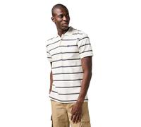 Wrangler Men's Stripe Polo Shirt, White, XXL