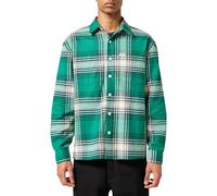Wrangler Frayed Plaid Long Sleeve Shirt