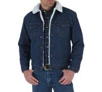 Wrangler Men's Style Cowboy Cut Western Lined Jacket Denim/Sherpa X-Large