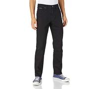 Wrangler Men's Texas Slim Jeans, Black Valley, 46W / 34L
