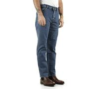 Wrangler Men's Texas Stretch Trucker Blue Jeans, Blue (Darkstone 009), 38 W/32 L