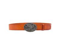 Wrangler Men's W Eagle Belt, Cognac, 110 cm
