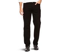 Wrangler Men's W12132100 Texas Stretch Straight Trousers, Black, W48/L34