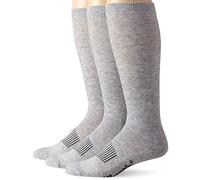 Wrangler Men's Western Boot Socks, Grey, Large(Pack of 3)