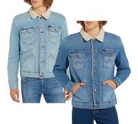 Wrangler Mens Western Sherpa Fleece Button Down Denim Jacket Top - 3 Years