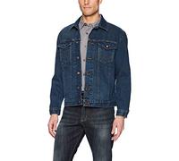 Wrangler Men's Western Style Denim Jacket, Dark Blue, XL Tall