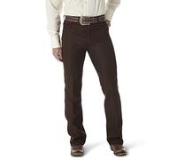 Wrangler Men's Wrancher Dress Jean, Brown, 38W x 31L