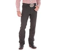 Wrangler Men's Wrancher Dress Jean, Heather Black, 28W x 30L