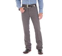 Wrangler Men's Wrancher Dress Jean Jeans, Heather Grey, 34W / 32L