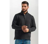 Wrangler Mens Zip Neck Fleece Sweater - Black - Size X-Large