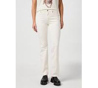 Wrangler Mid Rise Boot Jeans, Cream, Size 27, Inside Leg 32, Women Cream