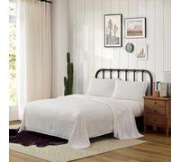 Wrangler - Queen Size Sheet Set, Soft & Wrinkle-Resistant Bedding for Year Round Comfort, Deep Pockets, Bed Sheets with Matching Fitted Sheet & Pillowcase (Cowboy Like Me Pink)