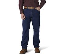 Wrangler Men's Lined Relaxed Fit Jean Work Utility Pants, Night Brown/Black, 30W / 30L