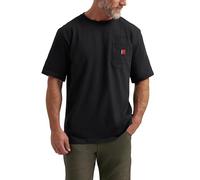 Wrangler Riggs Workwear Men's Short Sleeve Pocket T-Shirt, Black, XL Tall