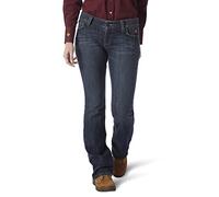 Wrangler Riggs Workwear Women's Fr Flame Resistant Retro Mae Boot Cut Jean - Blue - 5W x 34L