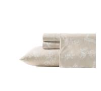 Wrangler - Sheet Set, Breathable & Wrinkle Resistant Bedding, Includes Matching Sham & Pillowcase, Casual Home Decor (Foliage Beige, Twin)