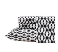 Wrangler - Sheet Set Breathable & Wrinkle Resistant Bedding with Matching Pillowcases Yellowstone Inspired Fully Elasticized (Blaze Black Full)