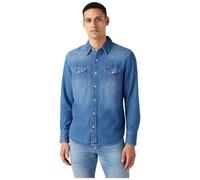 Wrangler Mens 27mw Shirt, Icon Mid Stone, S UK