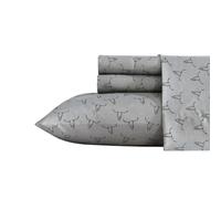 Wrangler Silky & Lightweight Bedding Set, Western Home Decor, Oeko-Tex Certified, Polyester, Steer Skulls Grey, King
