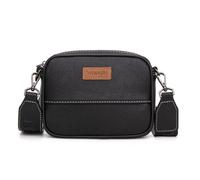 Wrangler Small Crossbody Bags for Women Aztec Mini Purses with Guitar Strap, Z-pure Black, Western and Chic