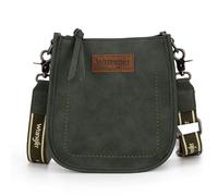 Wrangler Small Crossbody Bags for Women Trendy Designer Mini Purses Shoulder Handbag Hobo with Adjustable Strap,WG119-077GN, Green