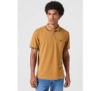 Wrangler Small Embroidered Logo Polo Shirt Dijon