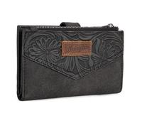 × Wrangler Small Wallet for Women Designer Bifold Wallet Women'S Wallets, Card Cases & Money Organizers, Embossed-Black