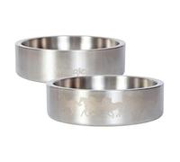 Wrangler Stainless Steel Dog Bowl - Heavy-Duty Double-Walled, Rust-Resistant, Non-Slip Silicone Base - Hygienic & Dishwasher Safe for Easy Cleaning (S)