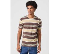 Wrangler Striped Short Sleeve T-Shirt Beige Stripe