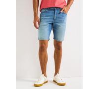 Wrangler Texas Denim Shorts- Dark Blue, Blue, Size 34, Men Blue