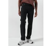 Wrangler Texas Straight Fit Jeans, Black, Size 36, Inside Leg S=30 Inch, Men Black