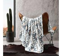 Wrangler - Throw Blanket Soft Plush Fleece Bedding Western Decor for Bed or Couch (Dakota Grey 50 x 60)