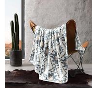 Wrangler - Throw Blanket, Soft Plush Fleece Bedding, Western Decor for Bed or Couch (Dakota Grey, 50" x 60")