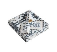 Wrangler - Throw Blanket, Super Soft Coco Flannel Bedding, Yellowstone Inspired, Western Luxurious Bedding, Oeko-Tex Certified (Dakota Grey, 60" x 70")