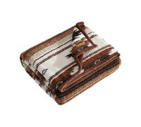 Wrangler - Throw Blanket, Super Soft Sherpa Bedding with Corduroy Reverse, Yellowstone Inspired, Western Luxurious Bedding, Oeko-Tex Certified (Coyote Sands Orange, 50" x 60")