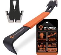 Wrangler Tools - Flat Pry Bar - 15" - Soft Grip - Shock Absorbing Grip and Extra Wide Prying Edge