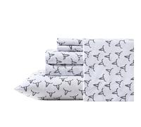 Wrangler- Twin Sheet Set Silky & Lightweight Bedding Set Casual Home D?cor (Steer Skulls Black Twin)