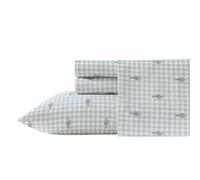 Wrangler - Twin Sheet Set, Super Soft & Cozy Bedding with Matching Sham(s), Casual Luxurious Bedding Set, Yellowstone Inspired, Oeko-Tex Certified (Cactus Gingham Green, Twin)