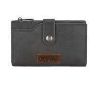 Wrangler Wallets for Women Slim Bifold Credit Card Holder, A-Grey, Chic
