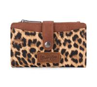 Wrangler Wallets for Women Slim Bifold Credit Card Holder, Leopard Print, 15,2 x 10,2 x 3,0 cm, Fashion